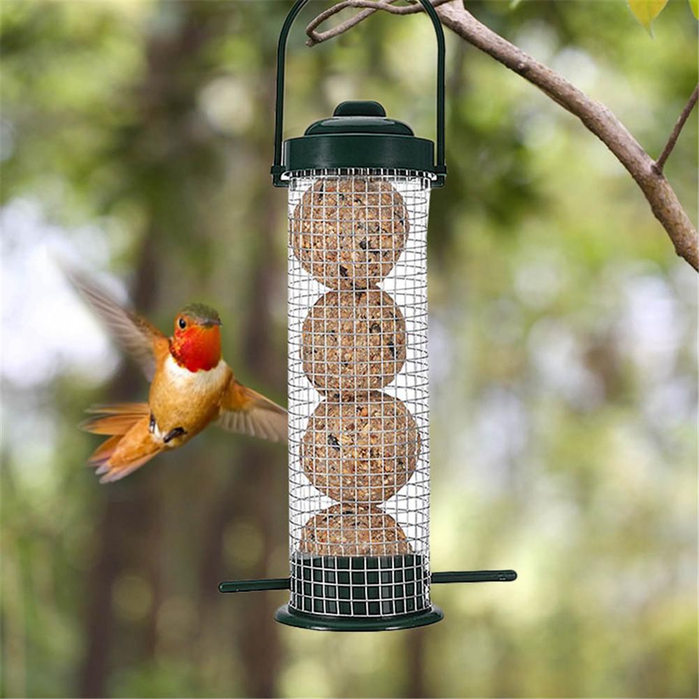 Hanging Wire Mesh Bird Feeder for Nuts and Seeds by HitMyNeed