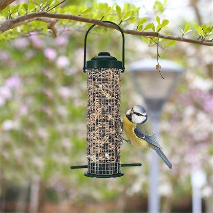 Hanging Wire Mesh Bird Feeder for Nuts and Seeds by HitMyNeed