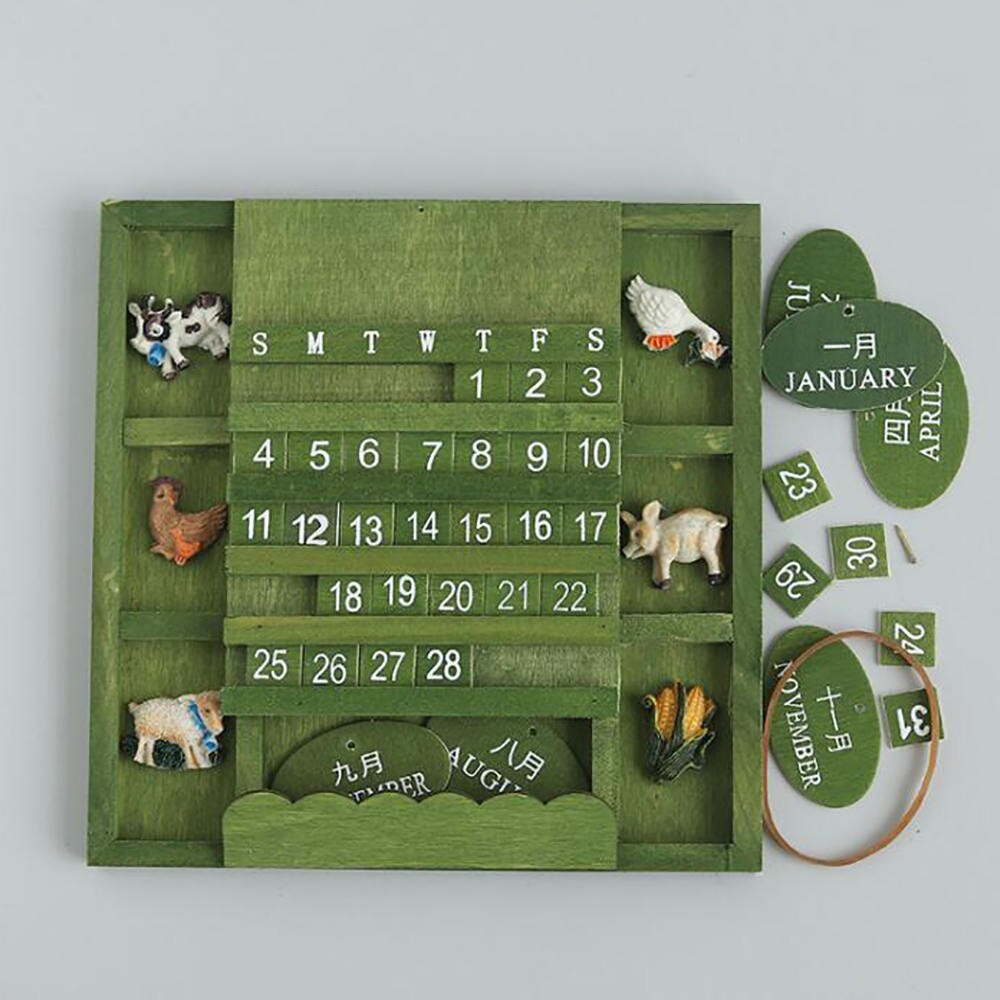 Hanging Wooden Perpetual Wall Calendar by HitMyNeed