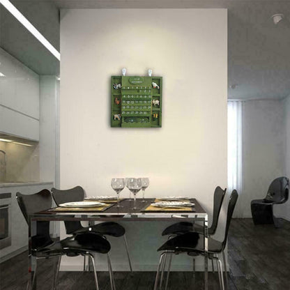 Hanging Wooden Perpetual Wall Calendar by HitMyNeed