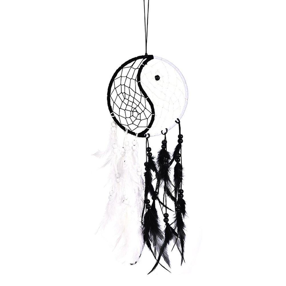 Hanging Yin Yang Dream Catcher Wall Decor by HitMyNeed
