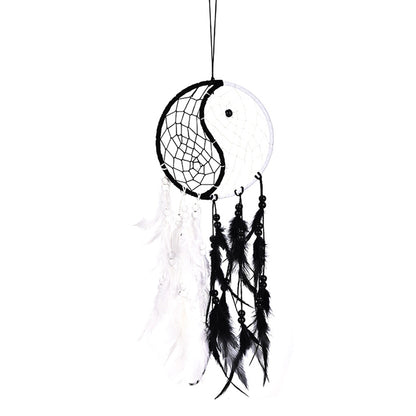 Hanging Yin Yang Dream Catcher Wall Decor by HitMyNeed