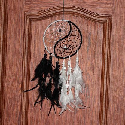Hanging Yin Yang Dream Catcher Wall Decor by HitMyNeed
