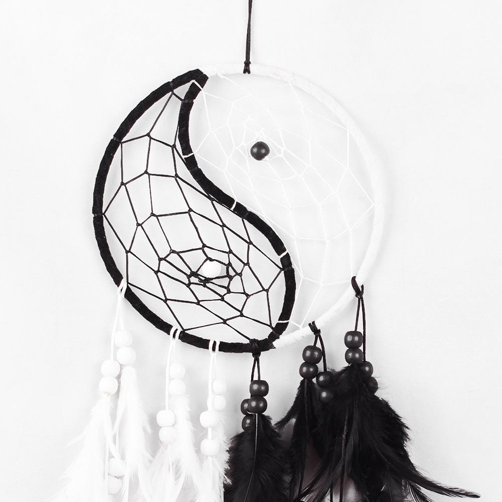 Hanging Yin Yang Dream Catcher Wall Decor by HitMyNeed