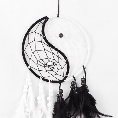 Hanging Yin Yang Dream Catcher Wall Decor by HitMyNeed