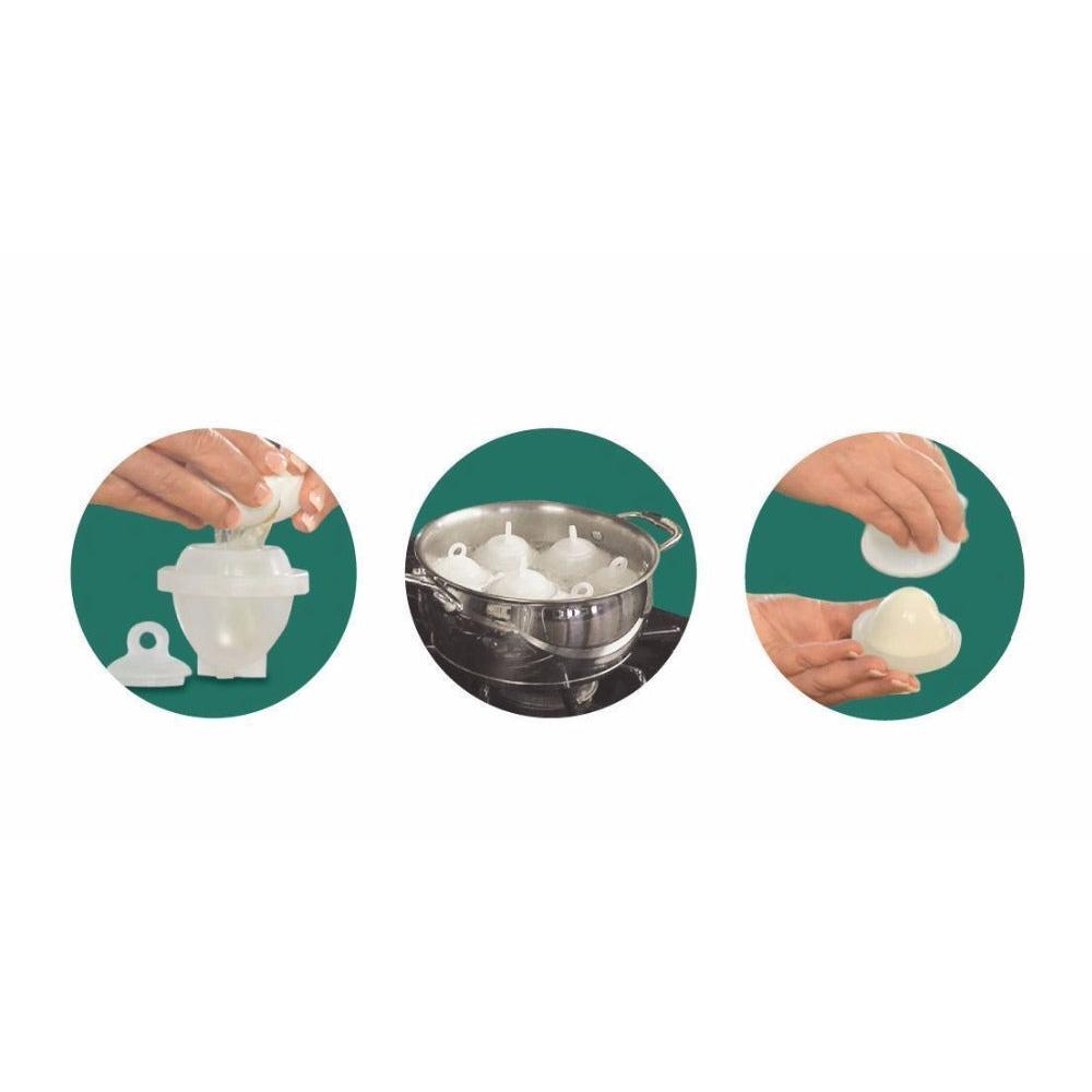 Hard-Boiled and Poached Egg Maker Cups (Set of 7) by HitMyNeed