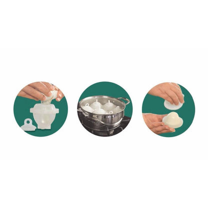 Hard-Boiled and Poached Egg Maker Cups (Set of 7) by HitMyNeed