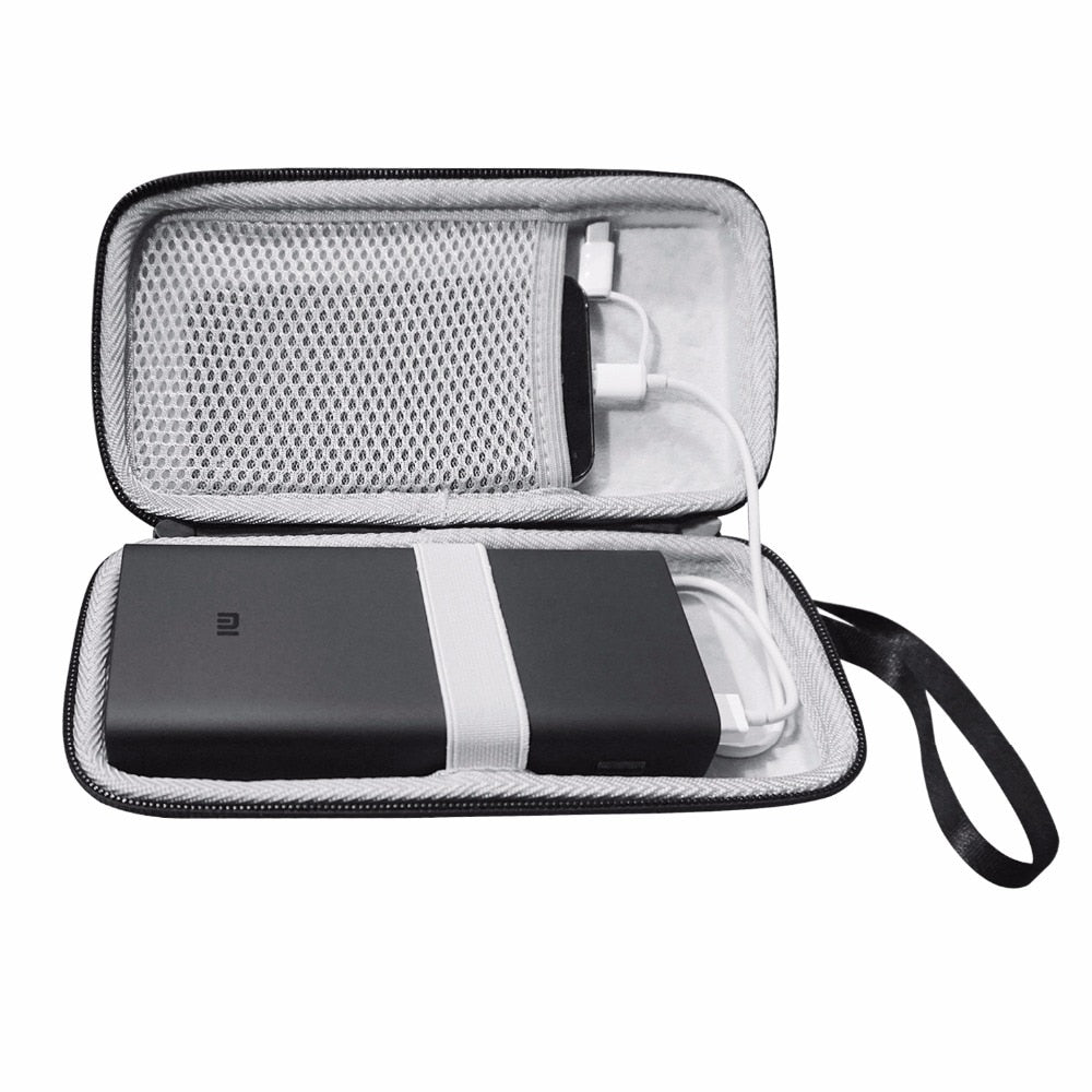 Hard Case Power Bank Bag with Phone Mesh Pocket by HitMyNeed