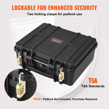 Hard Lockable Pistol Case with Pre-Cut Foam by HitMyNeed