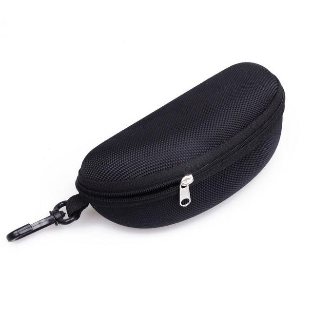 Hard Shell Zipper Glasses Case Travel Pouch black by HitMyNeed
