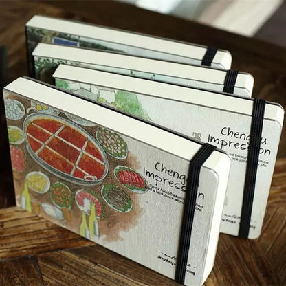 Hardbound Sketchbook Creative Notebook A5, 288 Pages by HitMyNeed