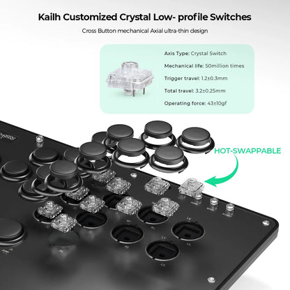 HautePad U16 Leverless Hitbox Arcade Controller by HitMyNeed