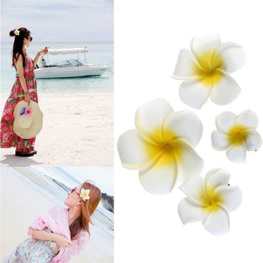 Hawaiian Flower Hair Clips Set of 4 by HitMyNeed