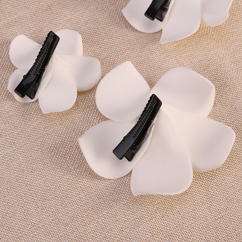 Hawaiian Plumeria Flower Hair Clips, 24 Pack by HitMyNeed
