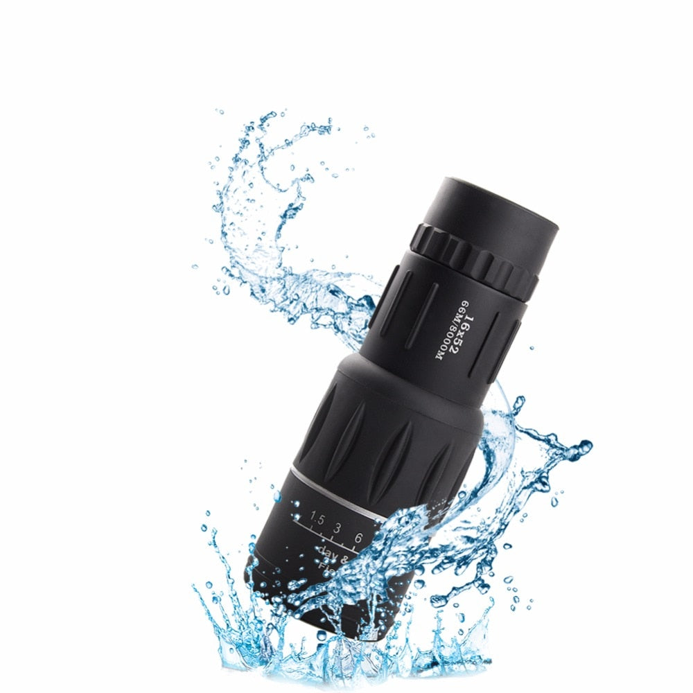 HD Monocular Telescope with Smartphone Adapter & Tripod (Low-Light Vision) by HitMyNeed