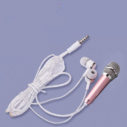 HD Sound 3.5mm Mini Jack Microphone with Earphones by HitMyNeed