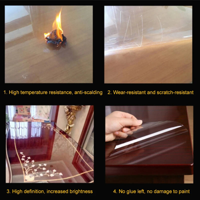 HD Transparent Heat-Resistant Furniture Protective Film by HitMyNeed