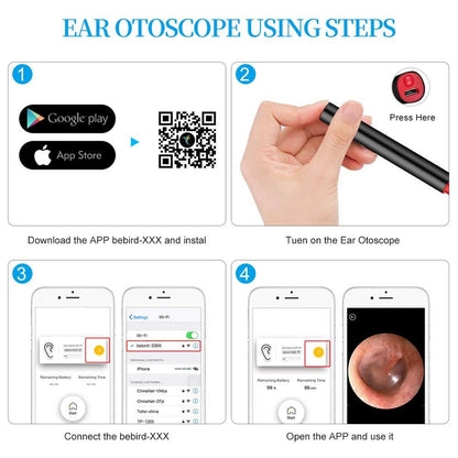 HD WiFi Ear Cleaning Otoscope with Camera by HitMyNeed