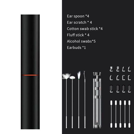 HD WiFi Ear Cleaning Otoscope with Camera black by HitMyNeed