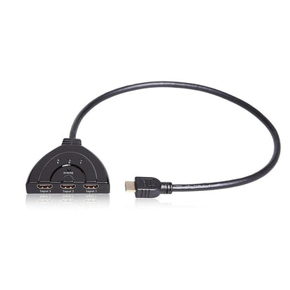 HDMI 3-Port Extension Switch with Built-In Cable by HitMyNeed