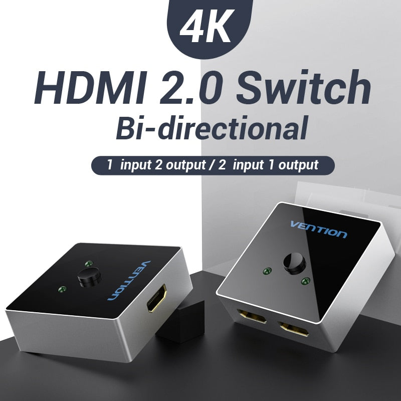 HDMI Bi-Directional 2-Way Switch 4K 60Hz by HitMyNeed