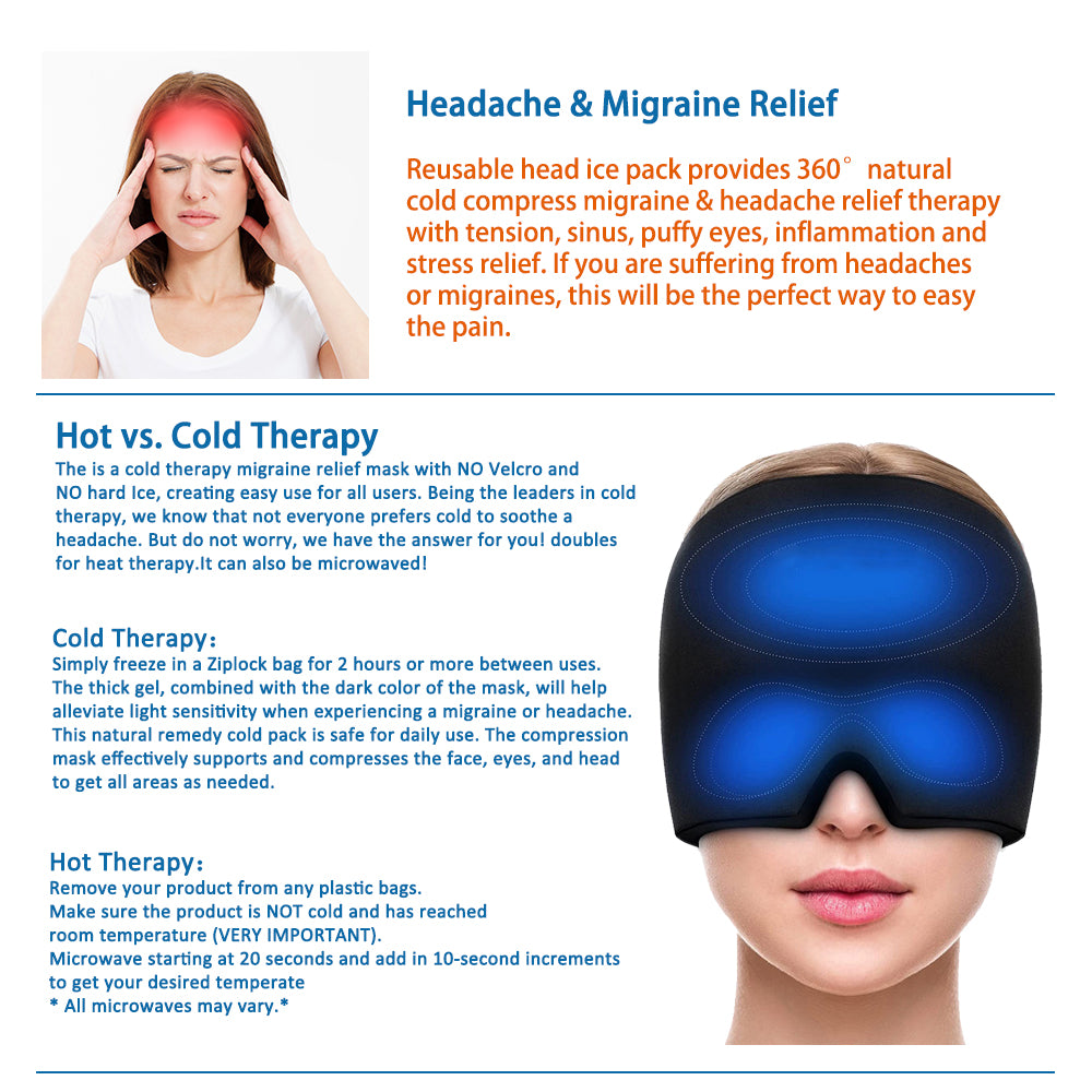 Headache & Migraine Relief Gel Therapy Cap by HitMyNeed