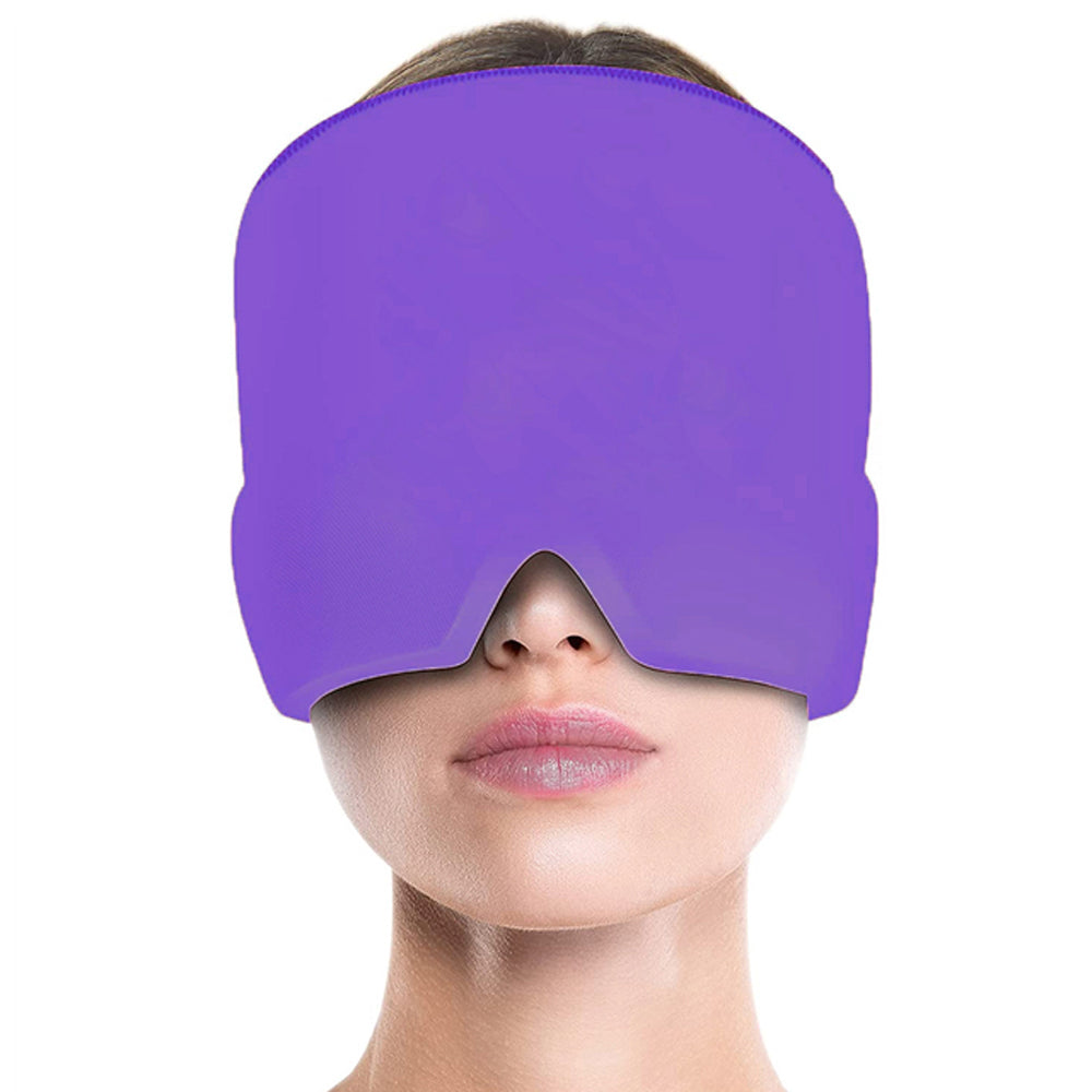 Headache & Migraine Relief Gel Therapy Cap purple by HitMyNeed