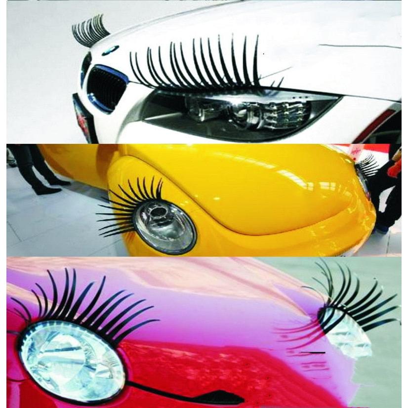 Headlight Eyelashes Car Decoration (2 Pcs, Self-Adhesive) by HitMyNeed