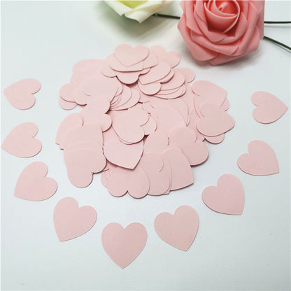 Heart Confetti Party Decor, Cardstock, 100 Pcs las02-pink by HitMyNeed