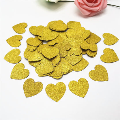 Heart Confetti Party Decor, Cardstock, 100 Pcs las04-gold by HitMyNeed