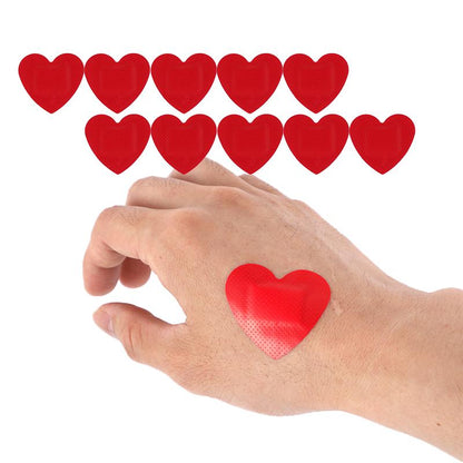 Heart Shaped Adhesive Bandages (10 Pack) by HitMyNeed
