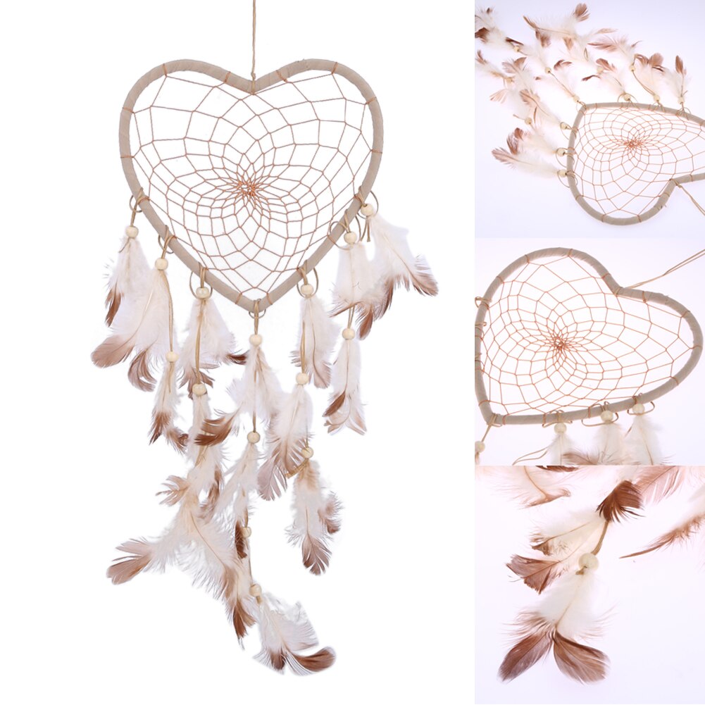 Heart Shaped Dream Catcher Wall Hanging Decor by HitMyNeed