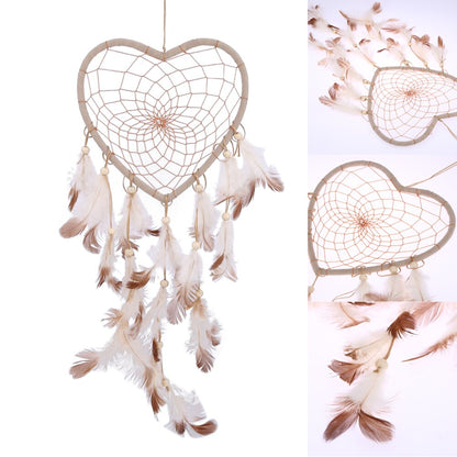 Heart Shaped Dream Catcher Wall Hanging Decor by HitMyNeed
