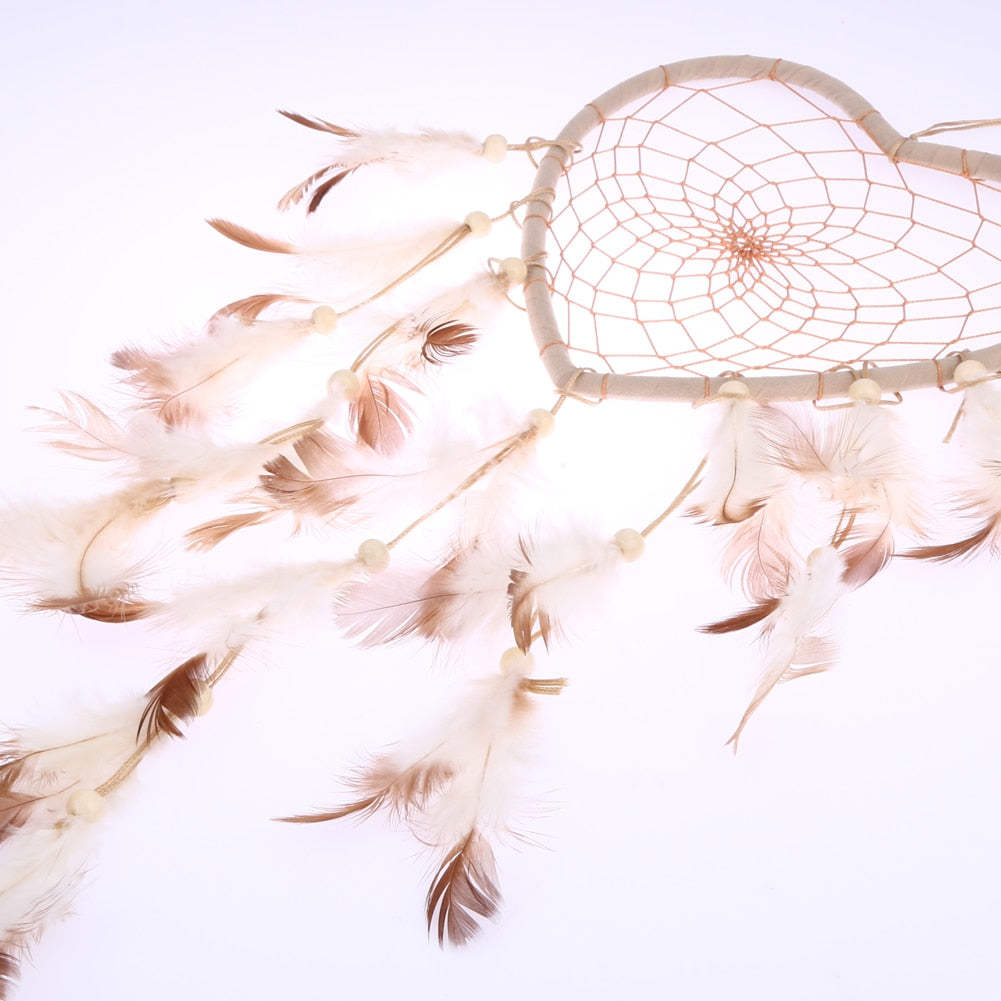 Heart Shaped Dream Catcher Wall Hanging Decor by HitMyNeed