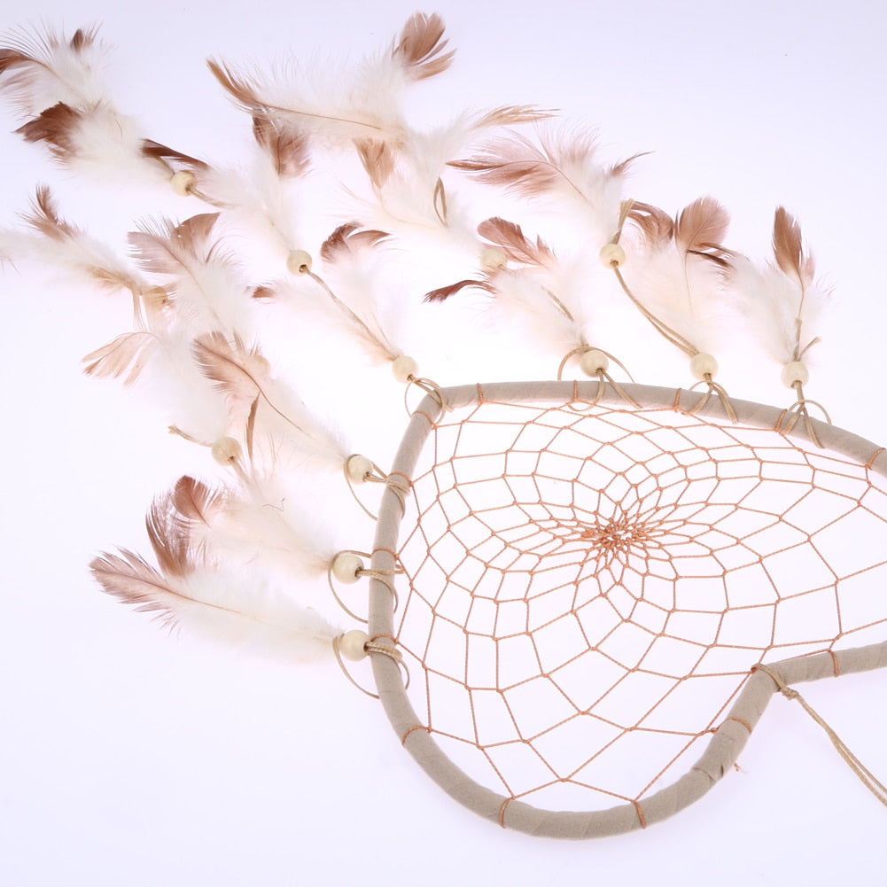 Heart Shaped Dream Catcher Wall Hanging Decor by HitMyNeed