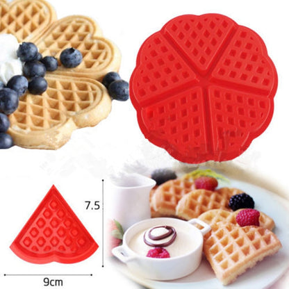 Heart-Shaped Food-Grade Silicone Waffle Mold by HitMyNeed