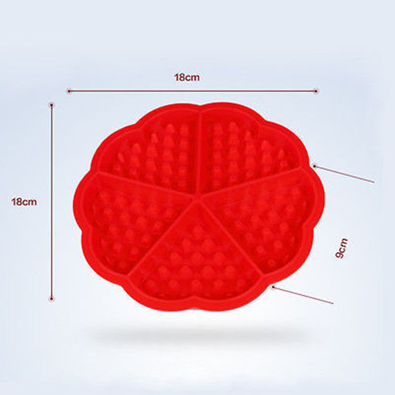 Heart-Shaped Food-Grade Silicone Waffle Mold by HitMyNeed