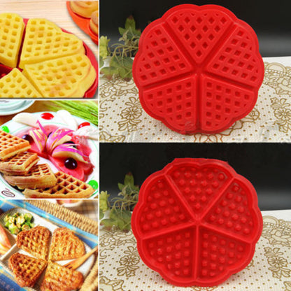 Heart-Shaped Food-Grade Silicone Waffle Mold by HitMyNeed