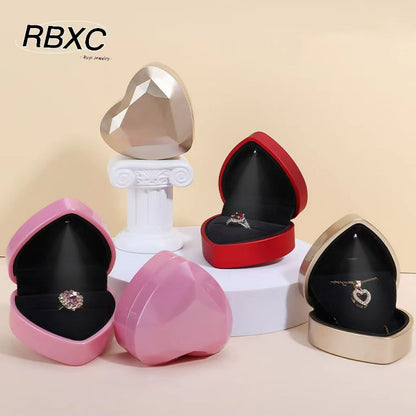 Heart Shaped LED Light Up Ring & Necklace Box by HitMyNeed