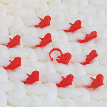 Heart-Shaped Locking Stitch Markers, 50 Pack by HitMyNeed