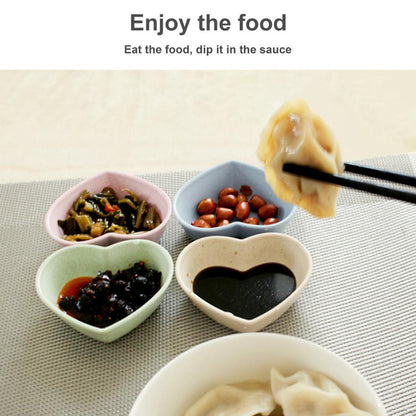 Heart Shaped Serving Bowl - Wheat Fiber Tableware by HitMyNeed