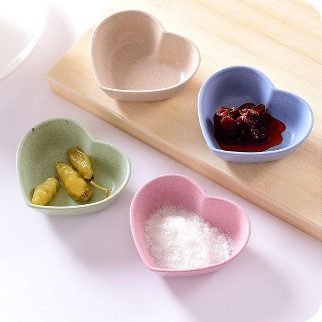 Heart Shaped Serving Bowl - Wheat Fiber Tableware by HitMyNeed