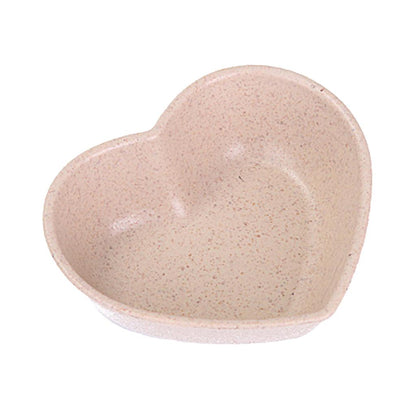 Heart Shaped Serving Bowl - Wheat Fiber Tableware beige-100013775 by HitMyNeed