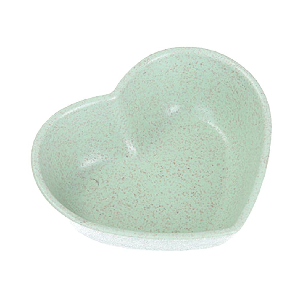 Heart Shaped Serving Bowl - Wheat Fiber Tableware green by HitMyNeed