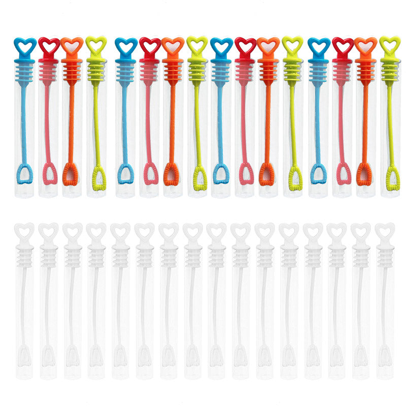 Heart Wand Empty Bubble Bottles, 50 Pack mixed by HitMyNeed