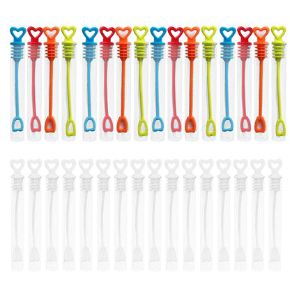 Heart Wand Empty Bubble Bottles, 50 Pack mixed by HitMyNeed
