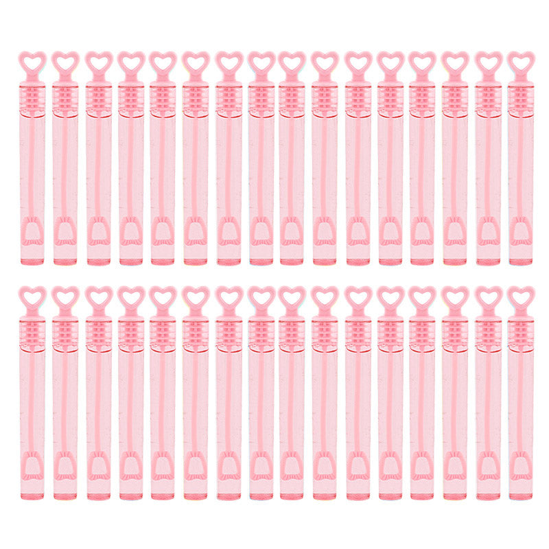 Heart Wand Empty Bubble Bottles, 50 Pack pink by HitMyNeed