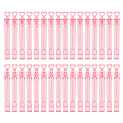 Heart Wand Empty Bubble Bottles, 50 Pack pink by HitMyNeed