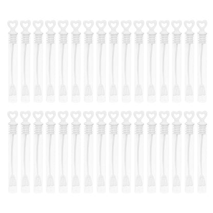 Heart Wand Empty Bubble Bottles, 50 Pack white by HitMyNeed