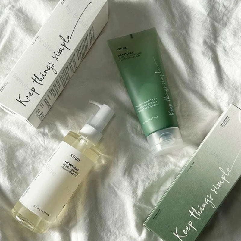Heartleaf Cleansing Oil & Foam Korean Skincare Set by HitMyNeed